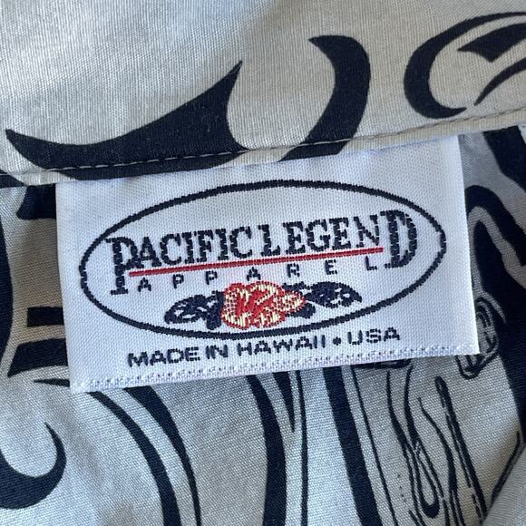 Pacific Legends Men Hawaiian Button Up Shirt Extra Large XL Cotton Car Print USA - Picture 4 of 9